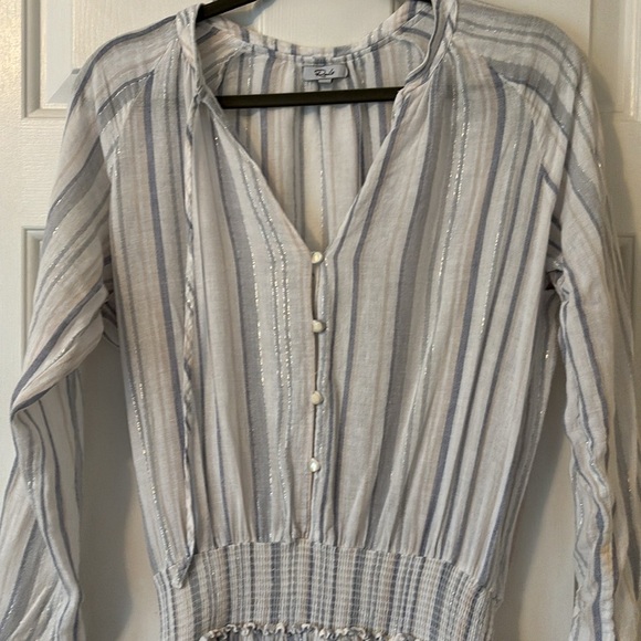 Rails Jasmine Fiji Stripe Long Sleeve Dress - M - Picture 3 of 11